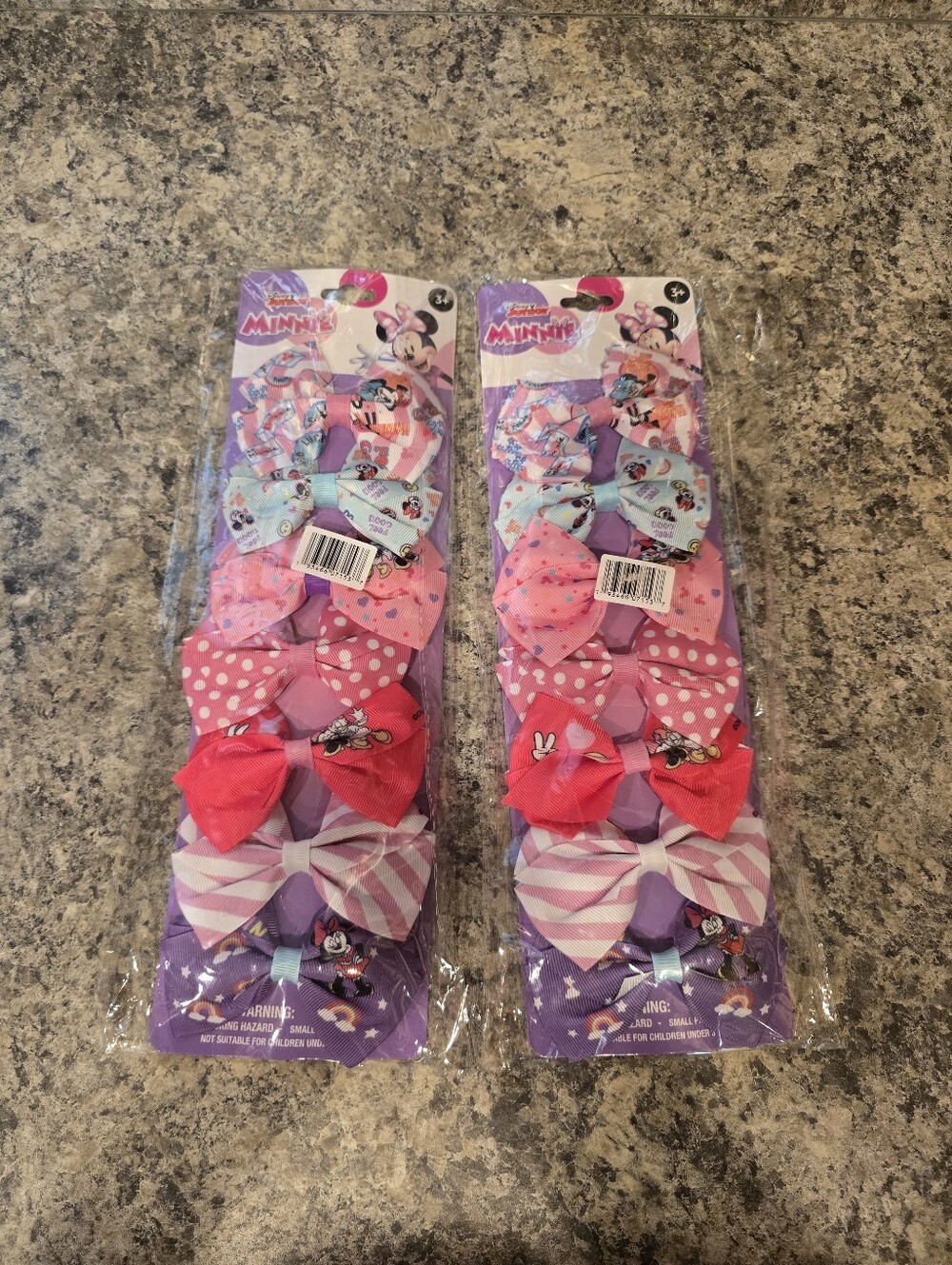 New Disney Minnie Mouse 14 Hair Bows Girls Clips Toddler Boutique Polka Dot Pink
